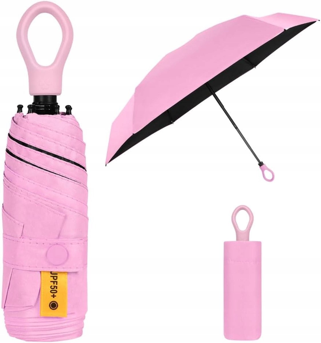 Compact XL Paraplu Heren Dames - Opvouwbaar & Winddicht - Roze