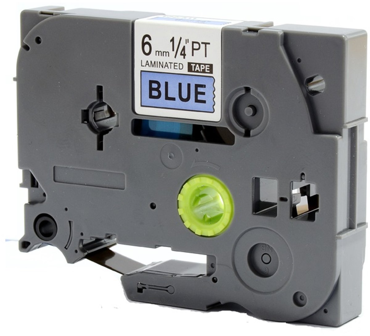 Brother TZe-FX511 Flexibele Tape 6mm Blauw Zwart
