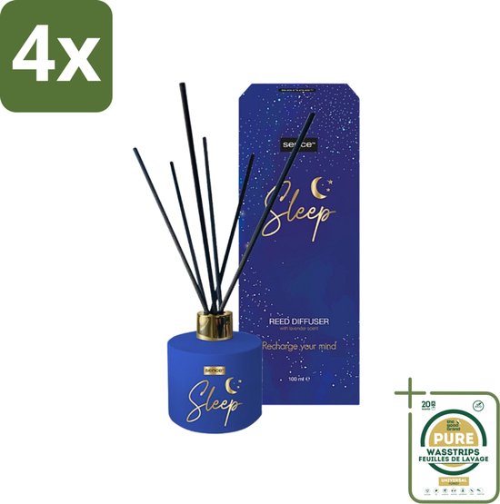 Foto: Sence sleep geurstokjes ontspannend 100 ml voordeelverpakking 4 stuks slaapkamer wellness