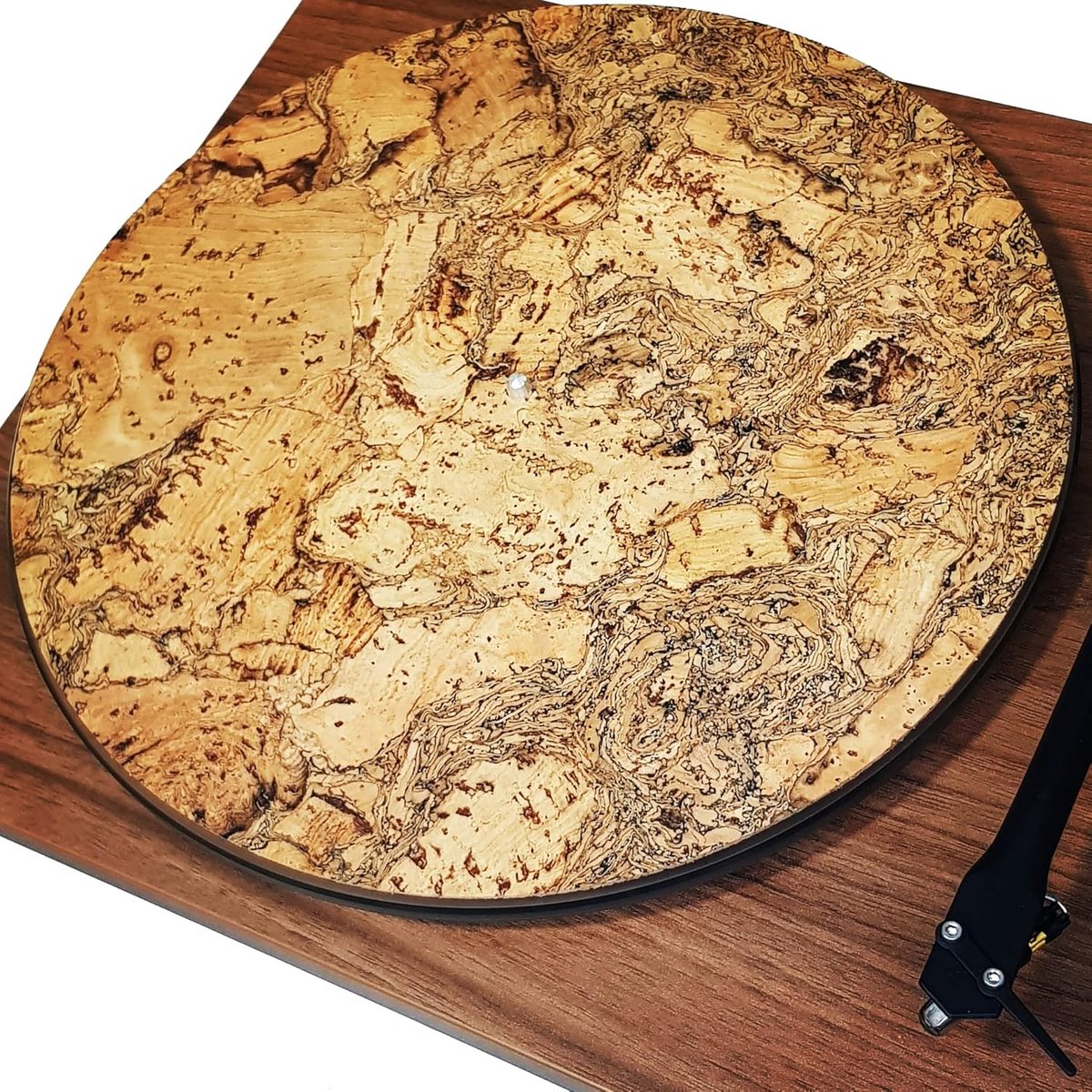 Kurk Slipmat voor Draaitafel - Handgemaakt en Uniek Ontwerp