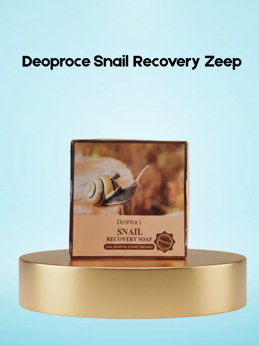 Deoproce Snail Recovery Zeep – Professionele Herstelzeep met Slakkenslijm – Intensieve Reiniging & Huidherstel – Ondersteunt Celvernieuwing, Hydrateert & Verzacht – Voor een Gladdere, Stralende & Gezonde Huid