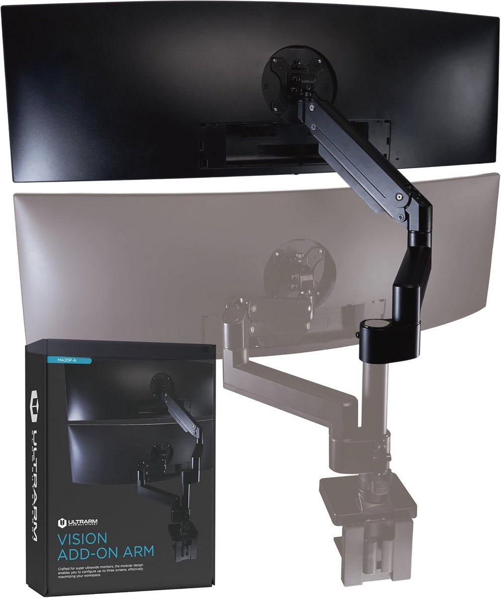 Verstelbare Heavy Duty Verlengarm voor Dubbele Monitorbevestiging zonder Merknaam