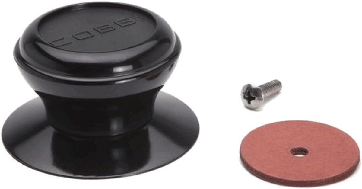 Grillgreep voor deksel - 4 x 4 x 3 cm - Zwart RVS