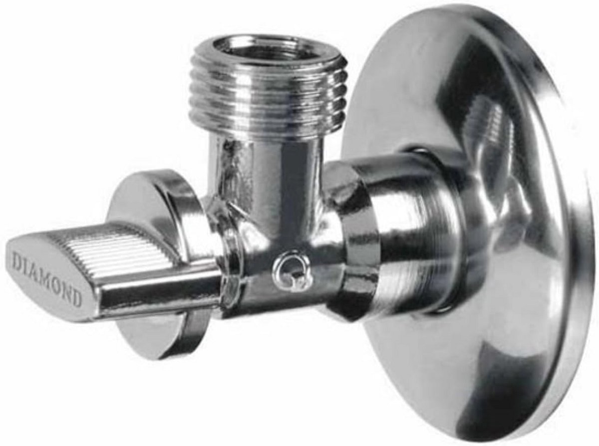 Schuine water isolerende kleppen voor muurmontage 1/2''X3/8''
