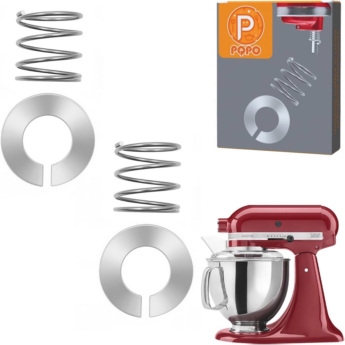 Roestvrijstalen Veer Accessoire voor Keukenhulp Stand Mixer 4.5/5/6/7 Quart