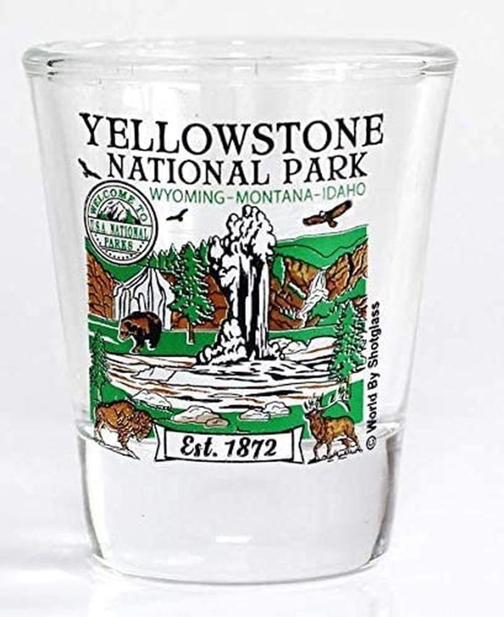 Shotglas Yellowstone Nationale Parken