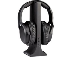 MEDION Draadloze Hoofdtelefoon HS-1 (voor TV, bereik tot 15 m, met oplaadstation, Over Ear, hoog draagcomfort, USB-C, MD40006)