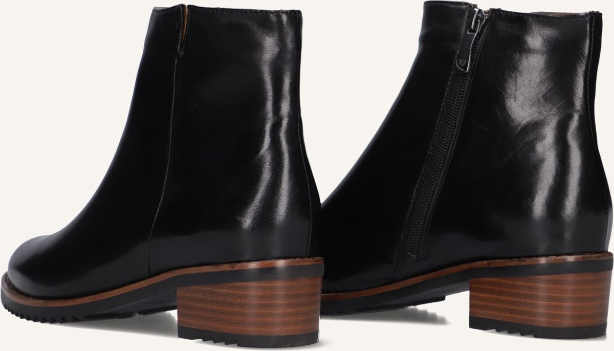 EVERYBODY Belport Enkellaarsjes - Enkelboots met rits - Dames - Zwart - Maat 40,5