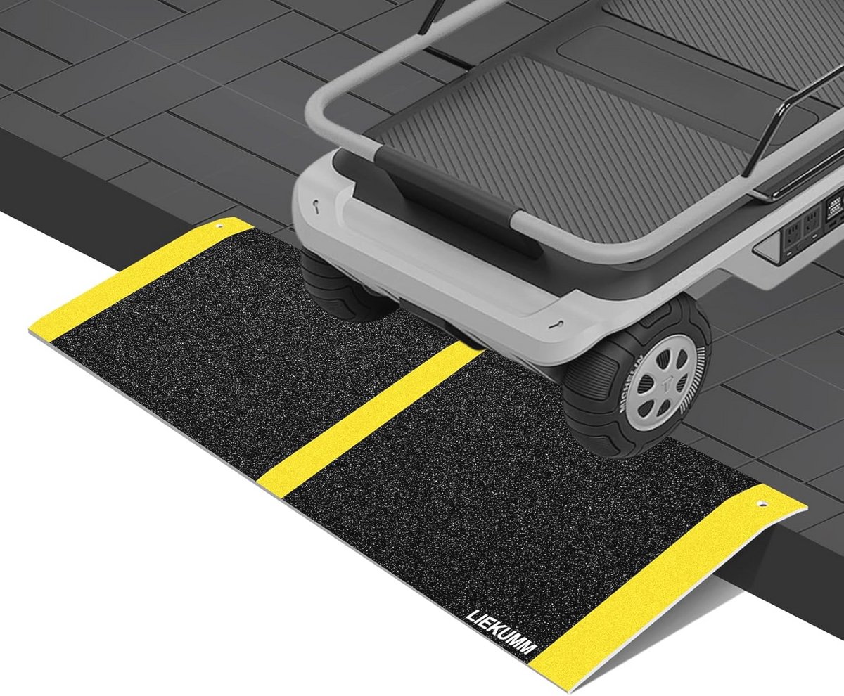 Aluminium Drempelhelling 30 x 80 cm - 300 kg Draagkracht voor Rolstoel, Scooter en Kinderwagen
