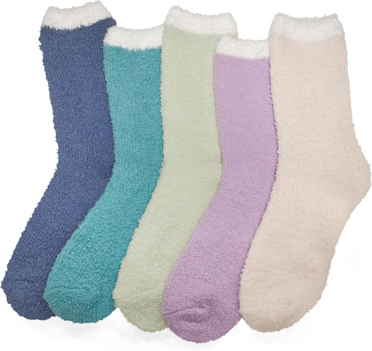 Dikke en Warme Knuffelsokken voor Dames - 5 Paar Pluche Wintersokken