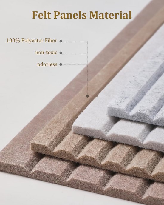 Inodiref Groot Vilten Prikbord – 120x80 Cm – 0,9 Cm Dik – Zelfklevend – Grijs – Incl. 40 Punaises – Opvouwbaar – Akoestisch