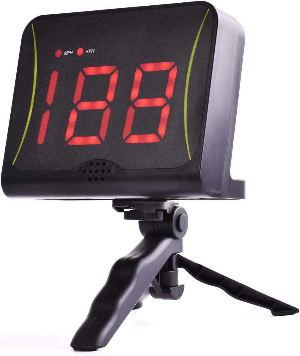 Draadloze Snelheidsmeter voor Sporten met Digitale Weergave en Spraakaankondiging