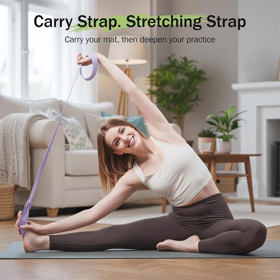 Verstelbare Draagriem voor Yogamatten - Ideaal voor Pilates en Fitness — afbeelding 3