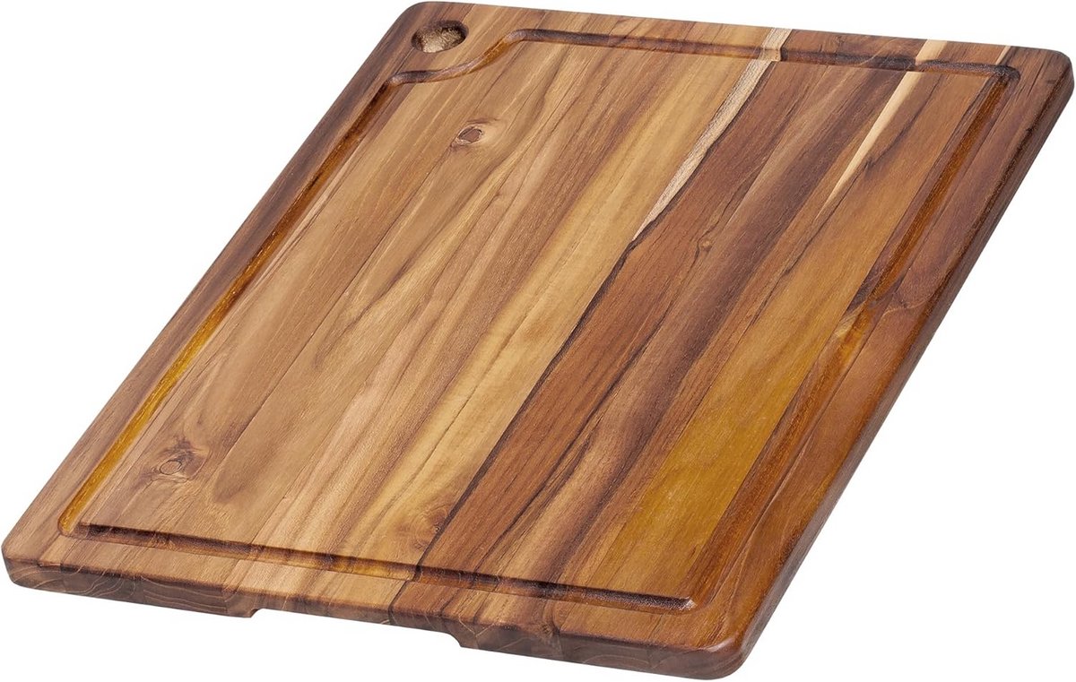 Houten Snijplank 46 x 35.5 cm - Duurzaam en Onbehandeld Teakhout