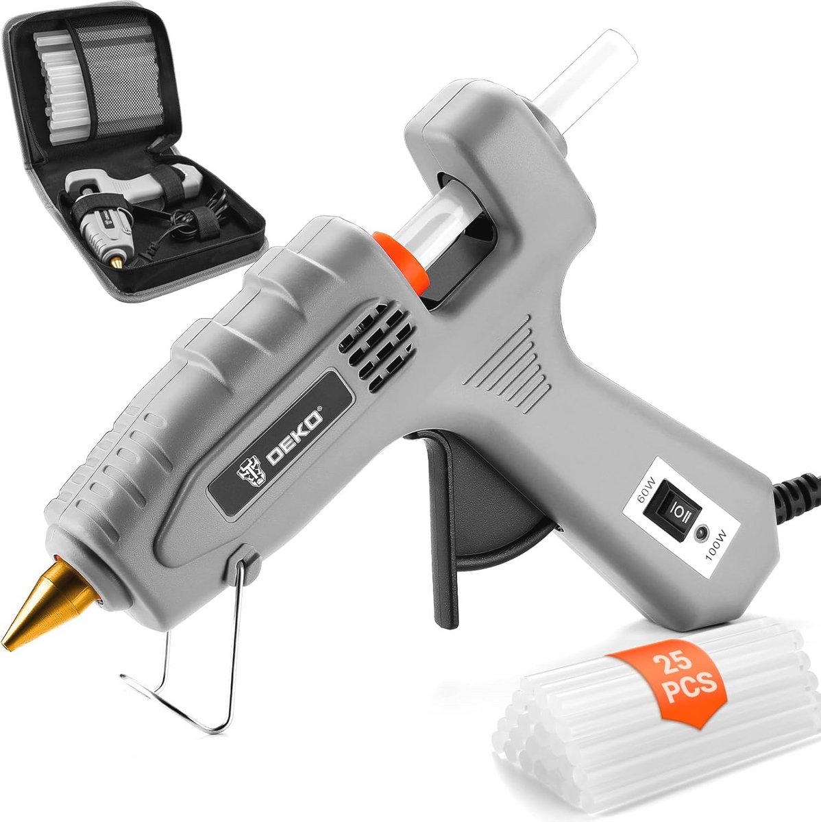 Smeltlijmpistool 60/100W – Lijmpistool voor doe-het-zelf, kunst, handwerk en snelle reparaties in huis en kantoor
