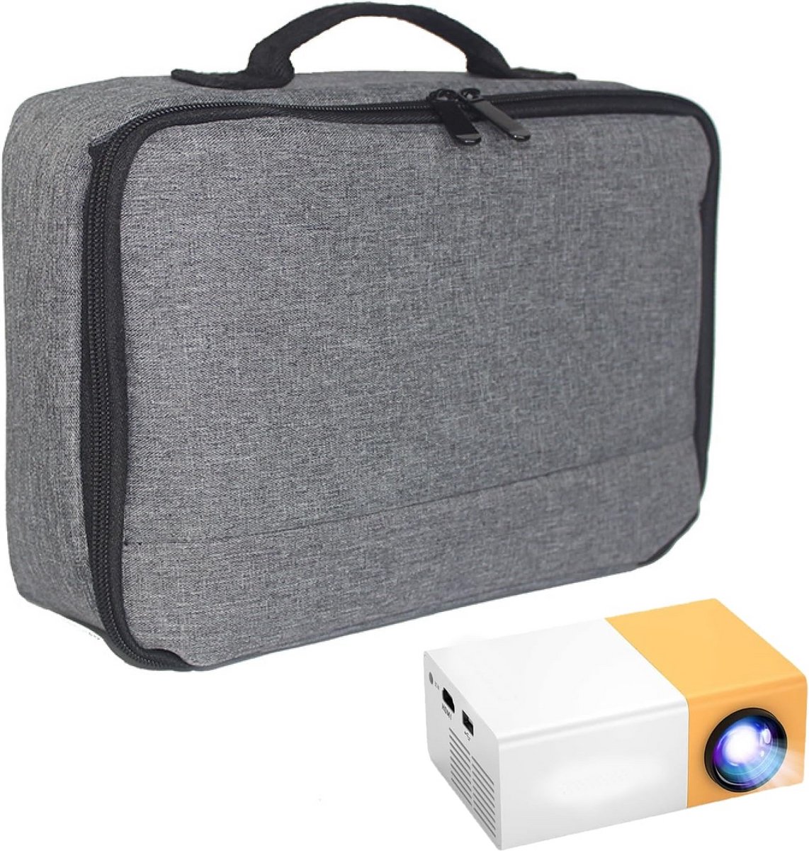 Draagbare Projector Tas - Beschermende Opbergkoffer met Handvat voor Mini Projectoren