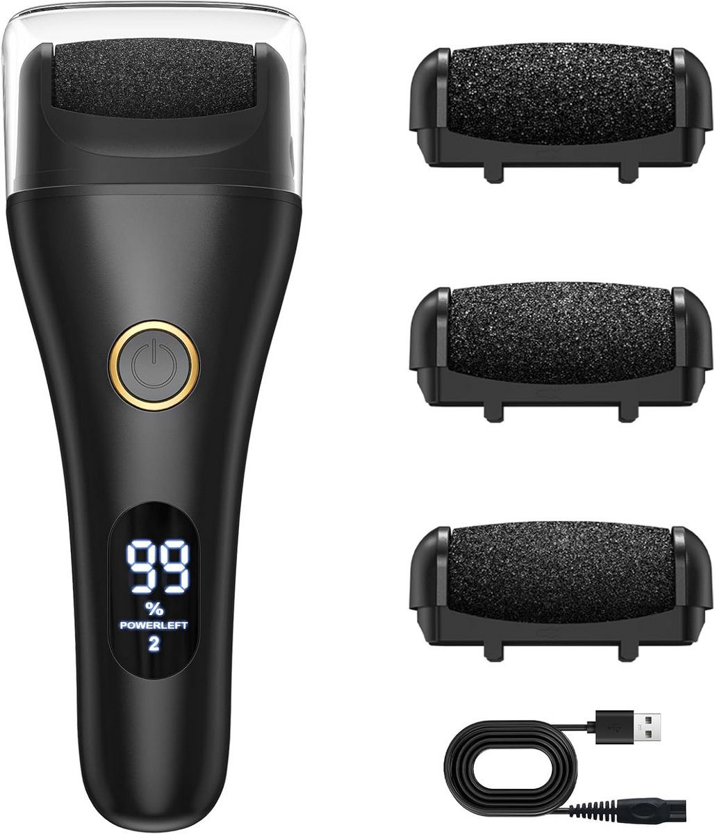 Draadloze elektrische nagelfrees en nagelvijl met 9 opzetstukken, 10 snelheden en LED-lamp