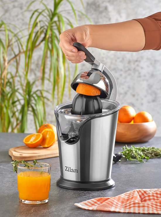 Citruspers met krachtige hefboom en druppelstop, 1 liter, BPA-vrij, stil, 2 snelheden, 500 watt — afbeelding 3