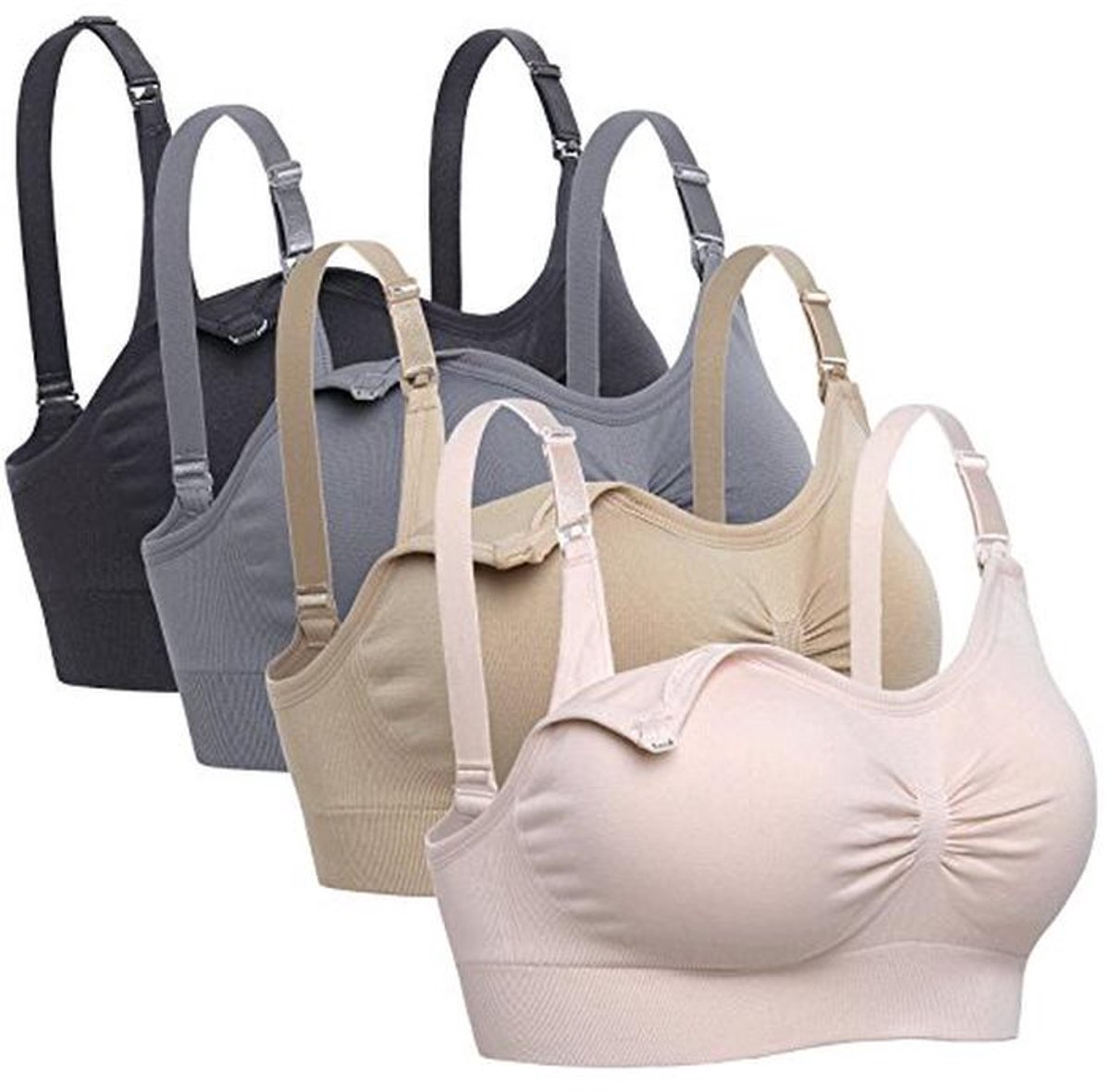 Naadloze Dames BH (5-Pack) - Perfecte Ondersteuning en Comfort voor Elke Dag
