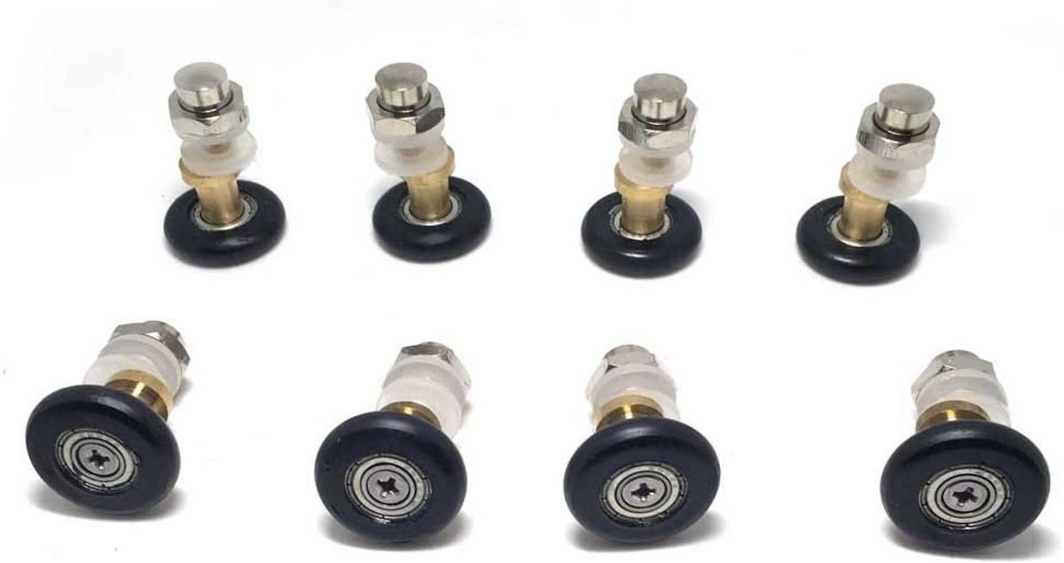 Douchedeurwielen 27 mm - 8 Stuks Reserveonderdelen voor Badkamer