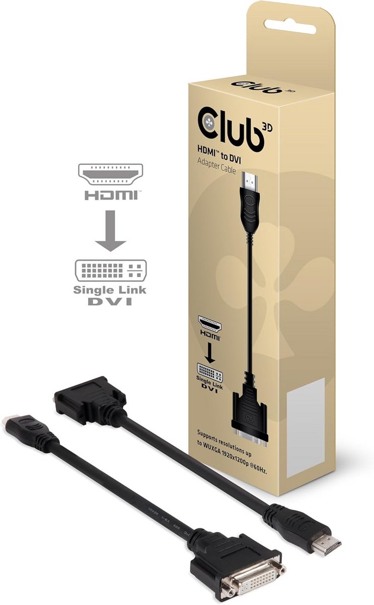 HDMI naar DVI-D Adapter voor Monitoren en Projectoren