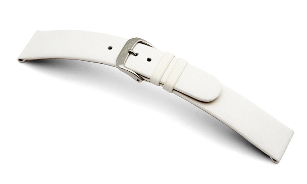 Lederband Merano 20mm wit glad
