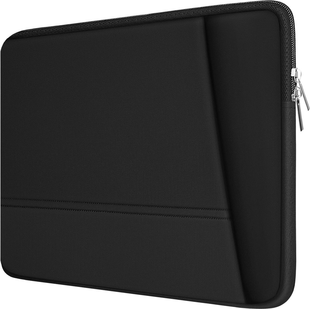 Duurzame Laptop Sleeve 15,6 Inch - Milieuvriendelijke Verticale Case Met Pocket
