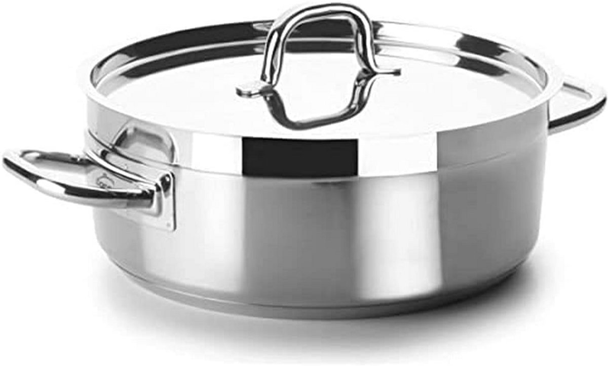 Roestvrijstalen Steelpan met Deksel 24 cm