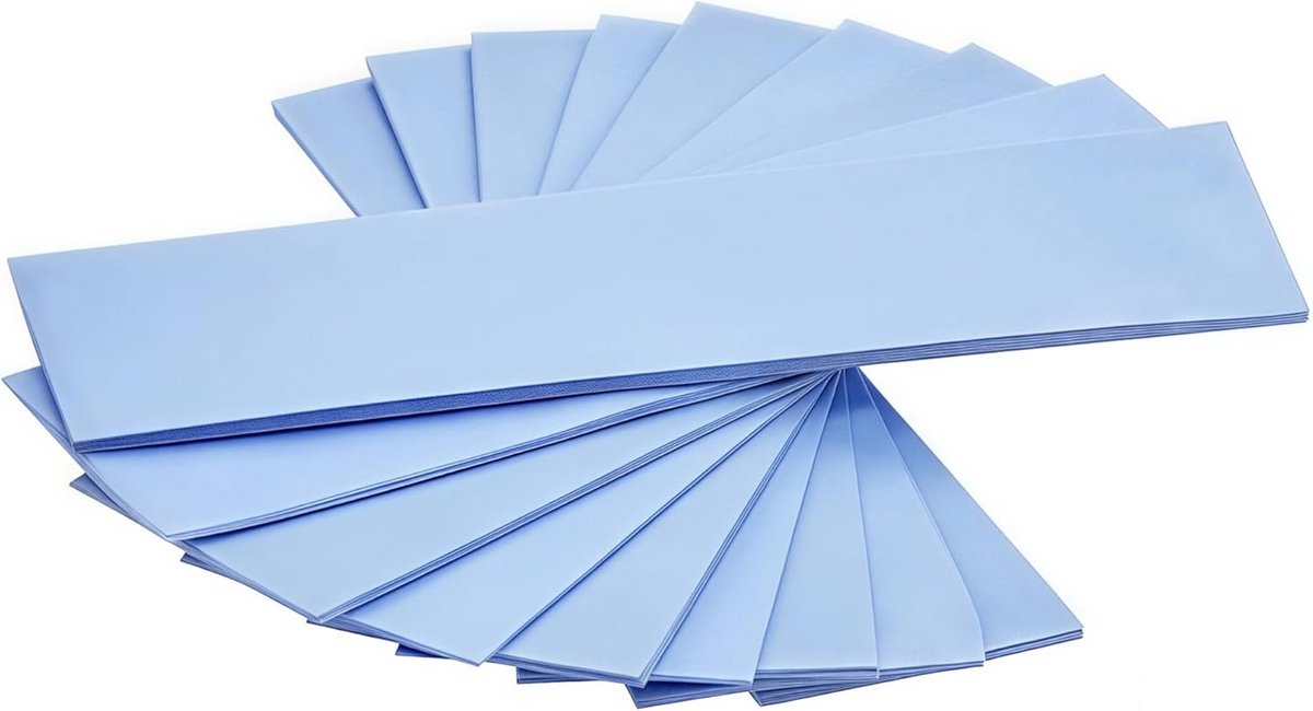 9-Pack Diverse Dikte 0.5 1.0 1.5mm Warmtegeleidend Siliconen Pads met 6.0W/mk Thermische Geleiding voor SSD CPU GPU Koeling - Blauw