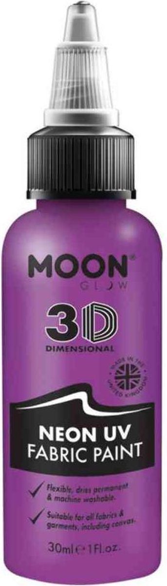 Moon Glow Kledingverf Neon Uv 30 Ml Paars