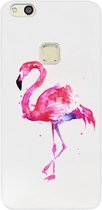 ADEL Siliconen Back Cover Softcase Hoesje Geschikt voor Huawei P10 Lite - Flamingo