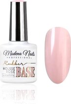 Modena Nails Rubber Base Coat Gellak Vitamins - Mousse Rose 7,3ml. - Mousse Rose - Glanzend - Top en/of basecoat