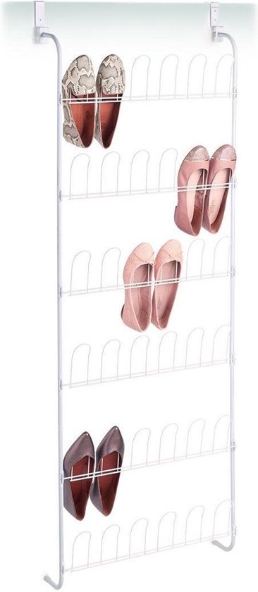 Schoenenrek met 4 planken set van 2, metalen frame, niet-geweven stof