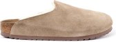 Birkenstock Amsterdam Taupe Suède Pantoffels Heren Narrow-fit - maat 42