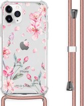 iMoshion Design hoesje met koord voor de iPhone 11 Pro - Bloem - Roze