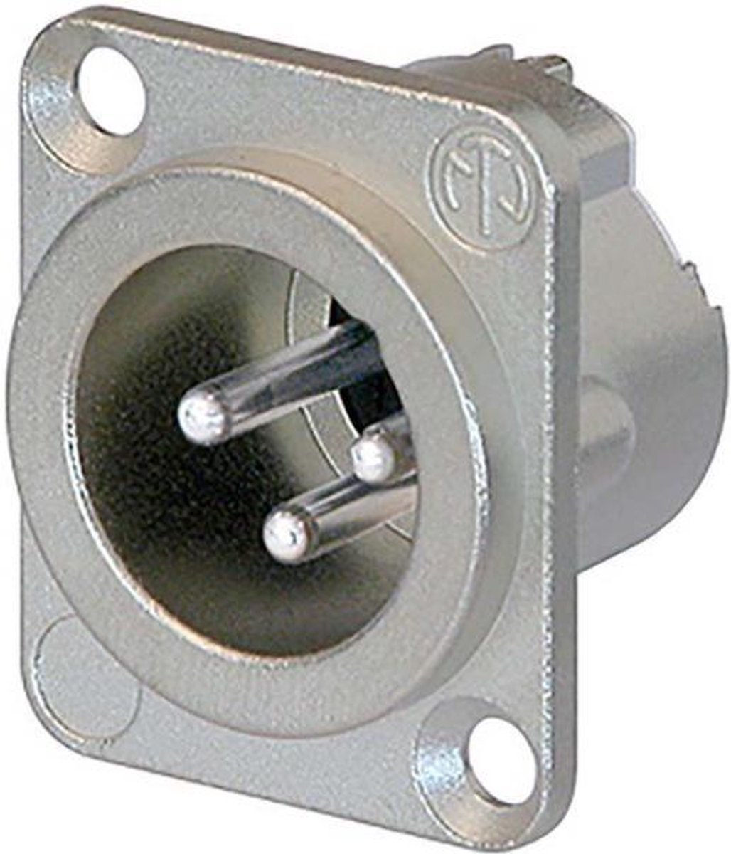 Neutrik NC3MD-LX XLR-connector Flensstekker, contacten recht Aantal polen: 3 Zilver 1 stuk(s)