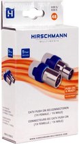 Hirschmann KOS 5 / KOK 5 Connecteurs enfichables coaxiaux IEC set / droits