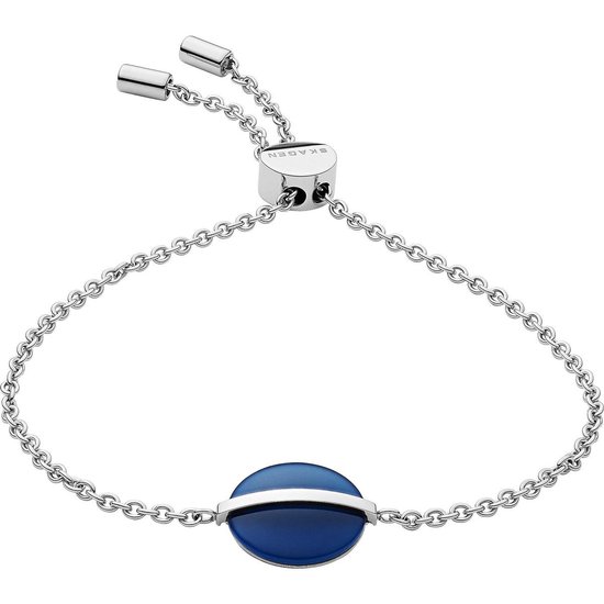 Skagen Damesarmband van roestvrij staal en halfedelmetaal of messing met karabijnsluiting