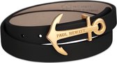 Paul Hewitt Wrap PH-WB-G-2M - Armband - Leer - Zwart - 42,5 cm