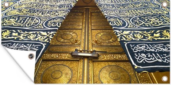 Deur van Kaaba in Mekka tuinposter los doek 160x80 cm - Tuindoek /  Buitencanvas /... | bol