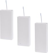 Pakket van 5x stuks witte radiators bak luchtbevochtiger / waterverdampers 20 cm - Waterverdampers voor de verwarming - Luchtvochtigheid verhogen