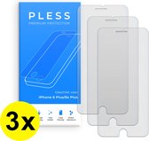 3x Screenprotector iPhone 6 Plus en iPhone 6s Plus - Beschermglas Tempered Glass Cover - Pless®