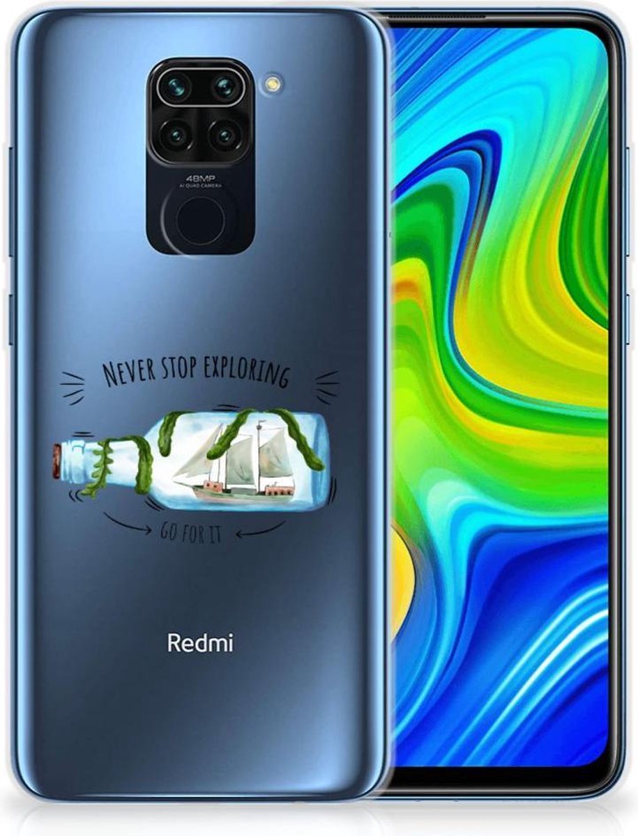Xiaomi Redmi Note9 Telefoonhoesje met Naam Boho Bottle