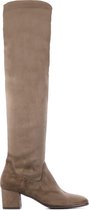 Lamica Vrouwen Textiel  Overknee laarzen / Laarzen / Damesschoenen Quilia - Taupe - Maat 40