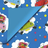Cadeaupapier inpakpapier geschenkpapier rol Sint Silver Duo 50 centimeter x 200 meter