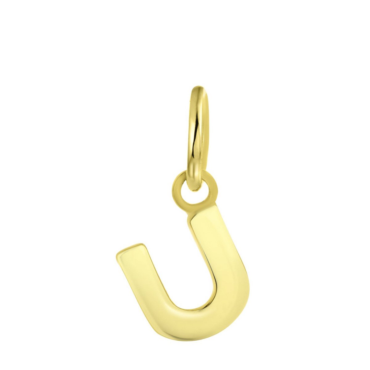 Lucardi - Zilveren hanger gold letter Mix&Match
