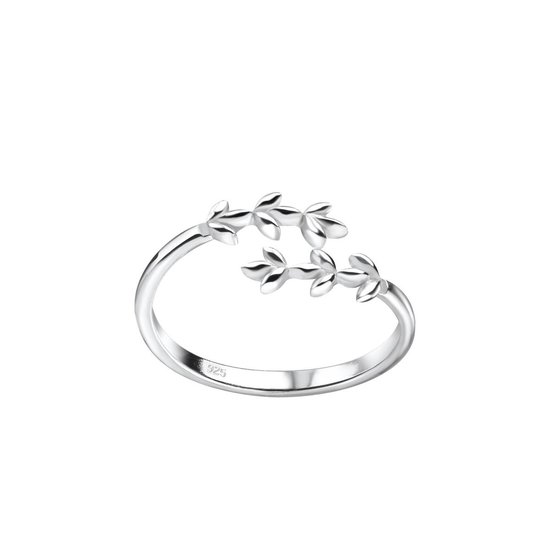 Zilveren teenring takjes  | Silver branches Adjustable Toe Ring | Zilverana | Sterling 925 Silver (Echt zilver)