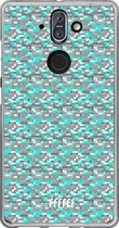 Nokia 8 Sirocco Hoesje Transparant TPU Case - Minecraft - Diamonds! #ffffff