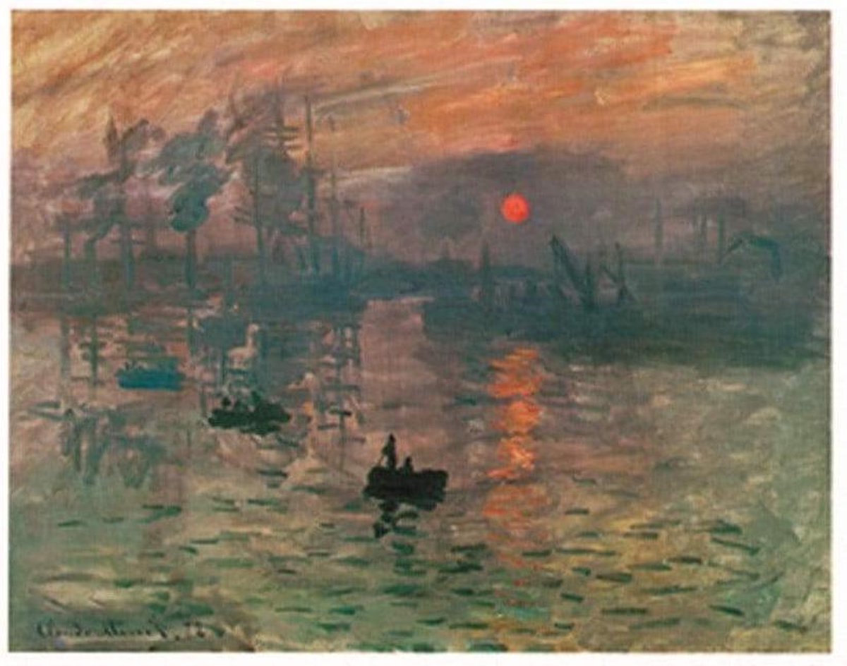 PGM Kunstdruk Claude Monet - Impression, Sonnenaufgang 71x56cm Divers