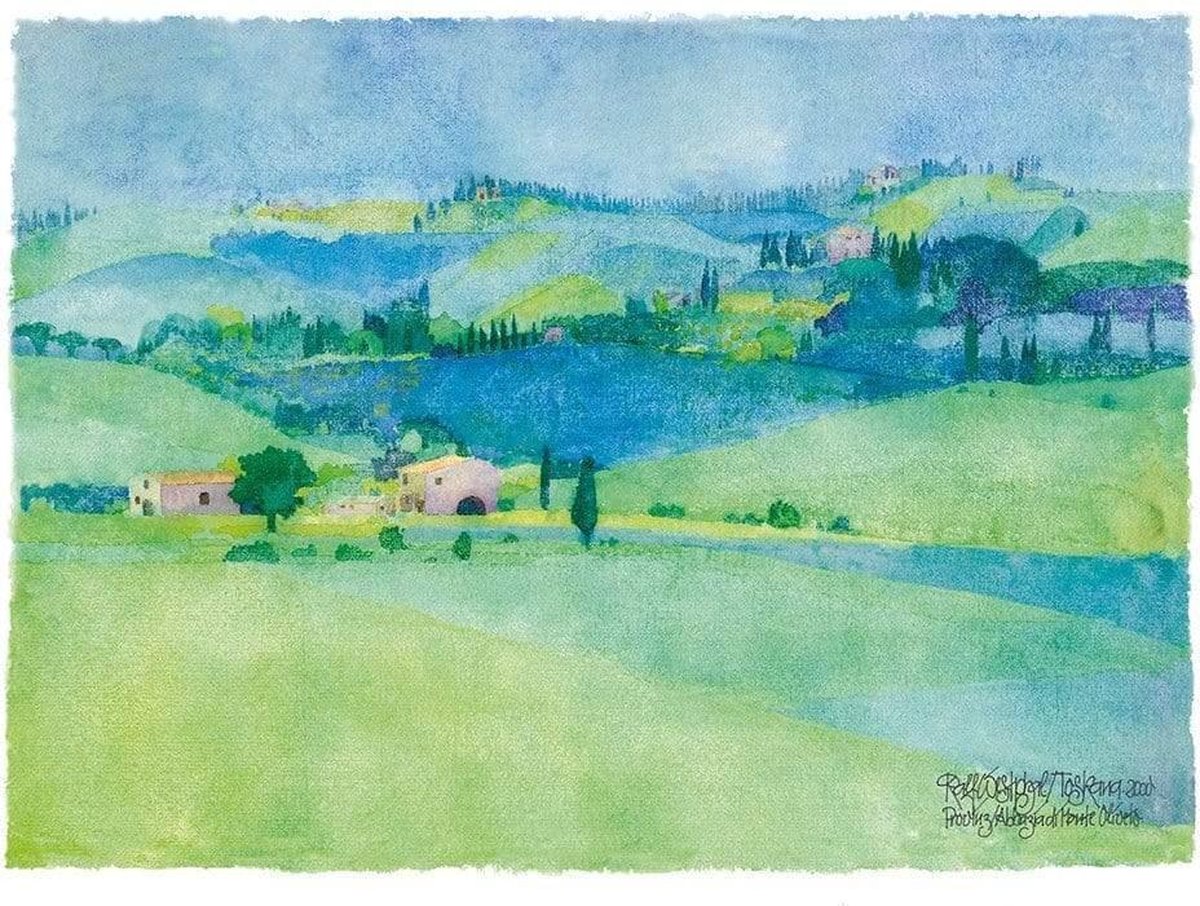 PGM Kunstdruk Ralf Westphal - Abbazia di Monte Oliveto, Toskana 80x60cm Divers